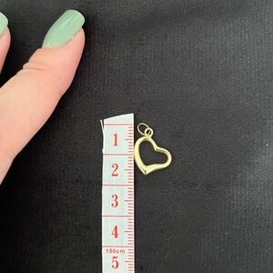 14k Gold Heart Charm Pendant